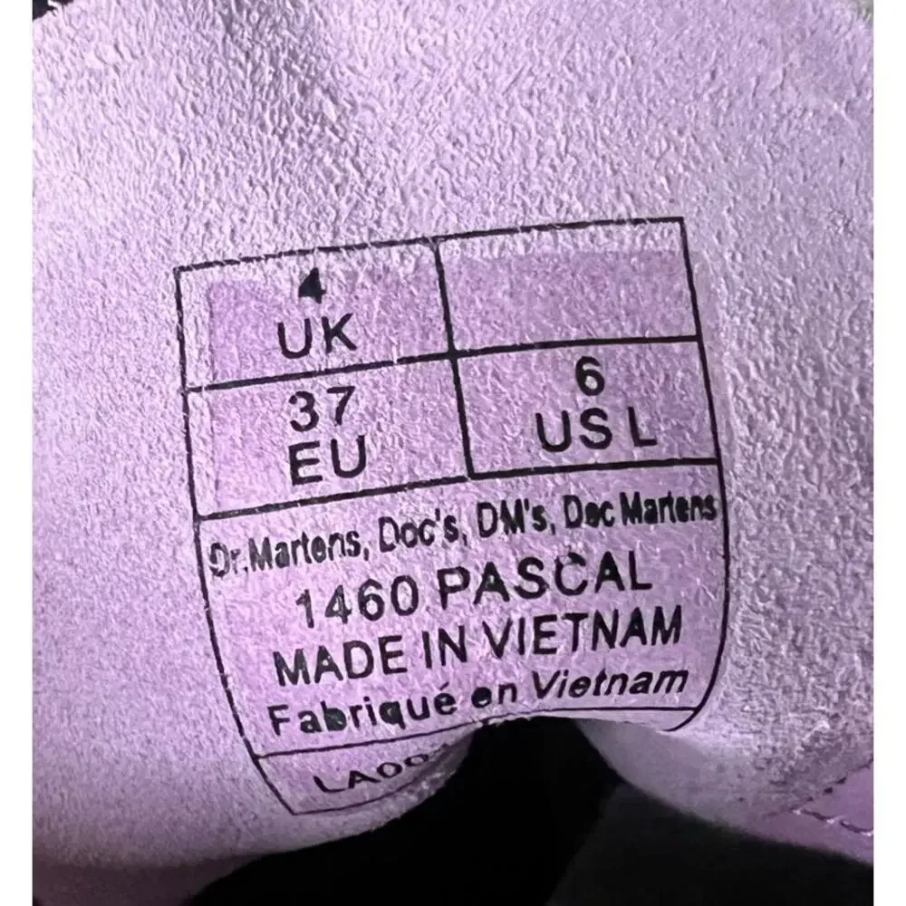 NIB Dr. Martens 1460 Pascal Boots in Lilac - Women's Size 6